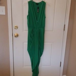 Emerald wrap dress
